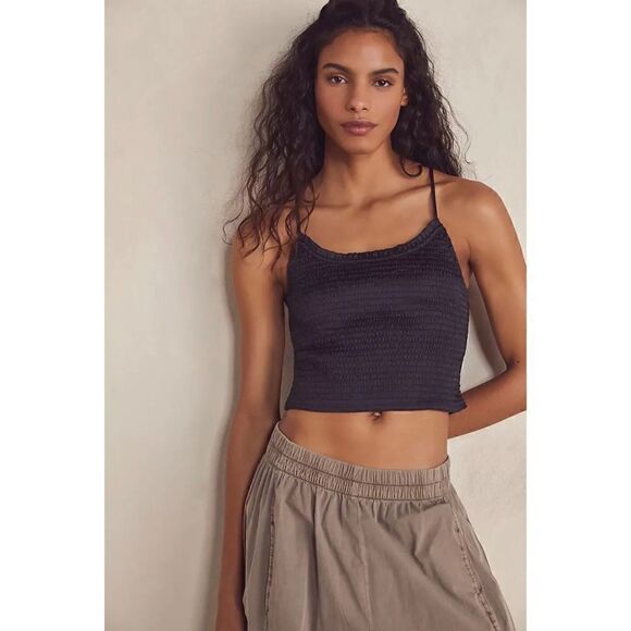 NWT Free People Right on Time Camisole in Black, Size Small - Picture 1 of 16